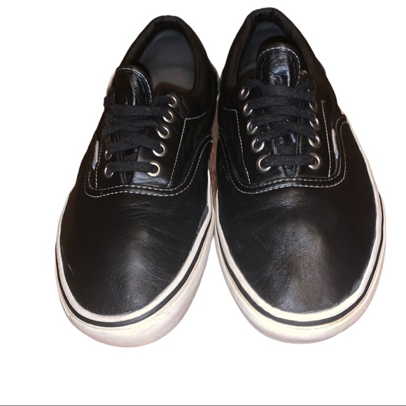 VANS Full Leather Vans Classic Black Sneakers - Picture 2 of 8